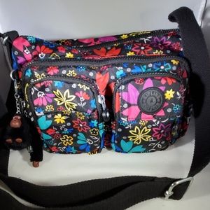 Kipling Flower Crossbody